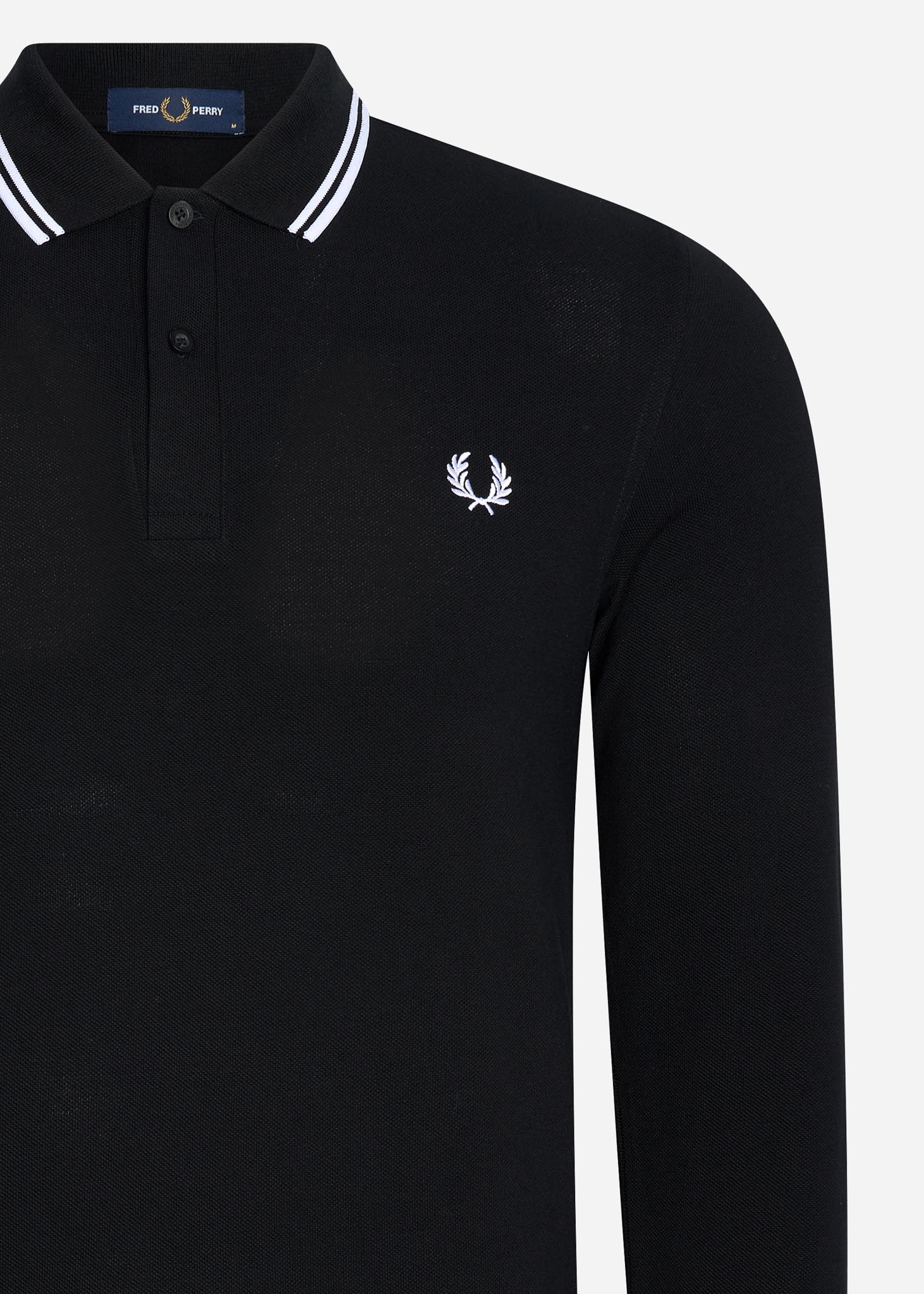 fred perry longsleeve polo twin tipped