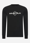 MA.Strum Longsleeve Tees  LS logo print tee - jet black 