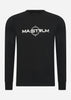 MA.Strum Longsleeve Tees  LS logo print tee - jet black 