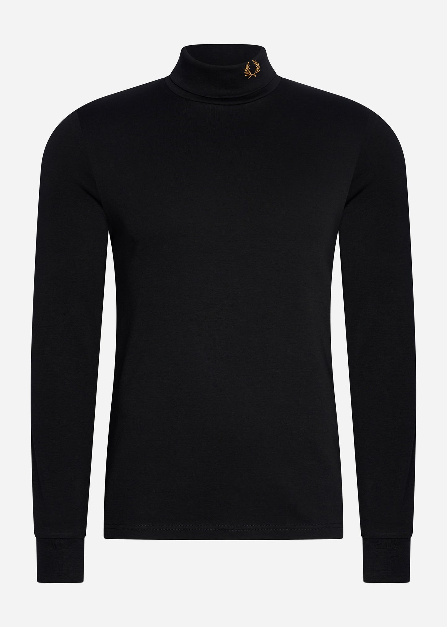 fred perry roll neck top black