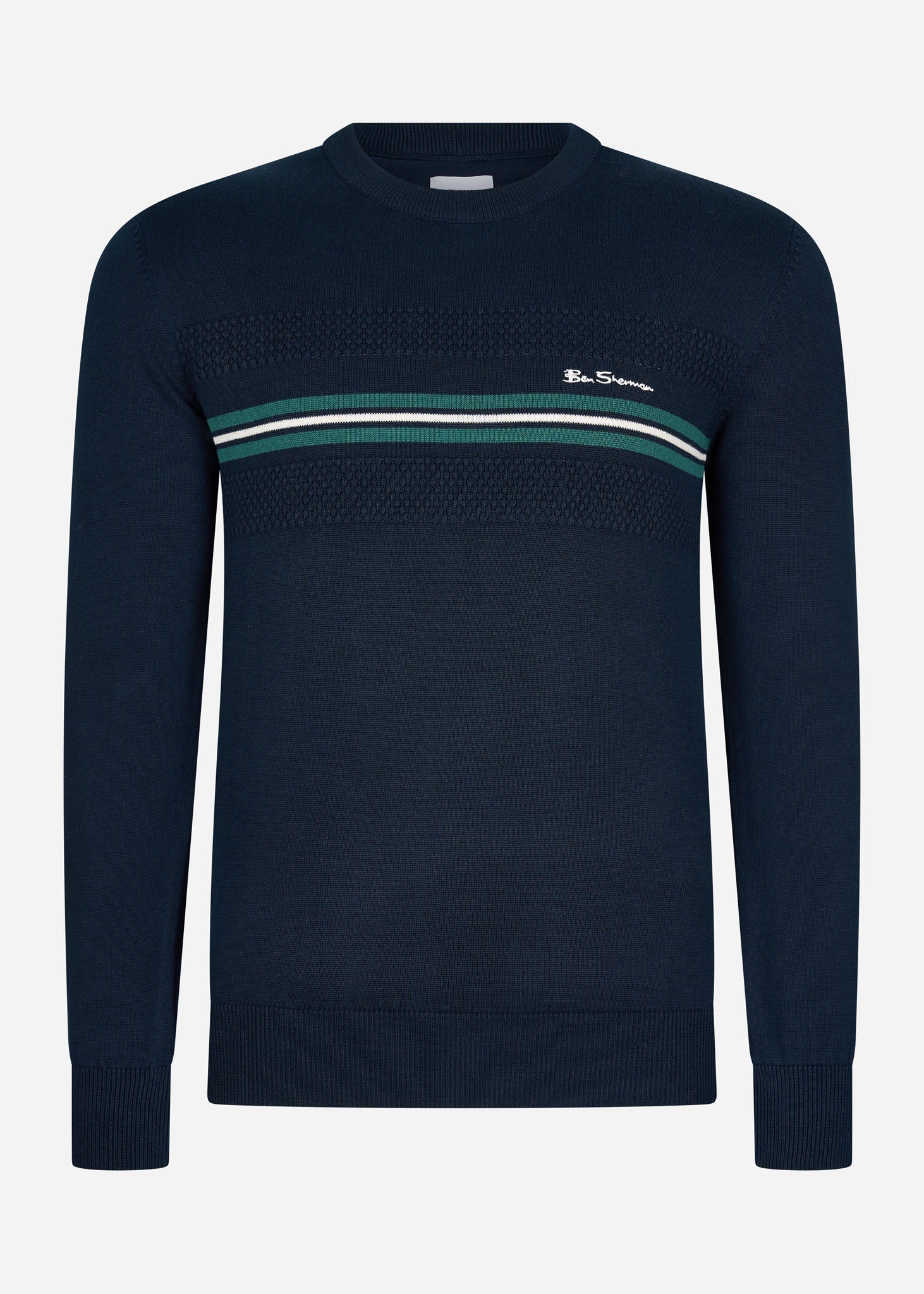 Ben Sherman Truien  Chest stripe crew - dark navy 