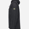 Lyle & Scott Jassen  Wadded dual pocket jacket with face guard - jet black 