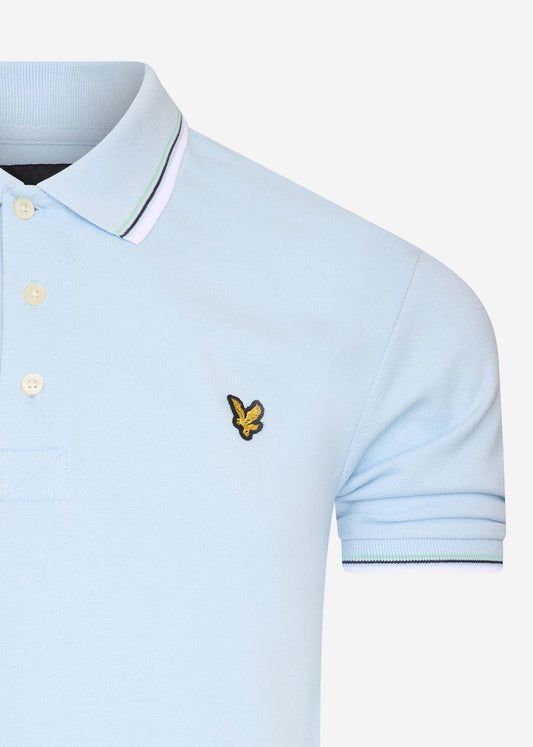 lyle and scott polo deck blue