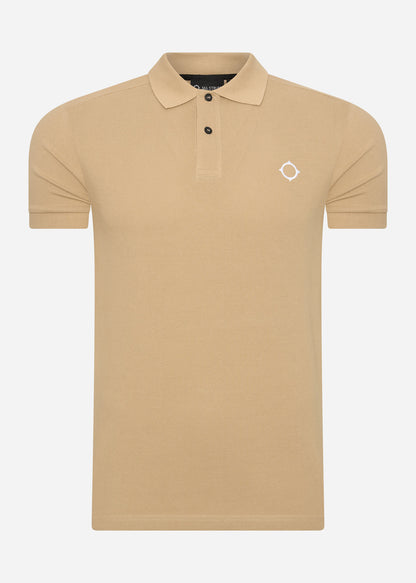 MA.Strum Polo's  SS pique polo - sand 