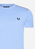 Fred Perry T-shirts  Taped ringer t-shirt - sky 