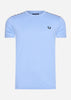 Fred Perry T-shirts  Taped ringer t-shirt - sky 