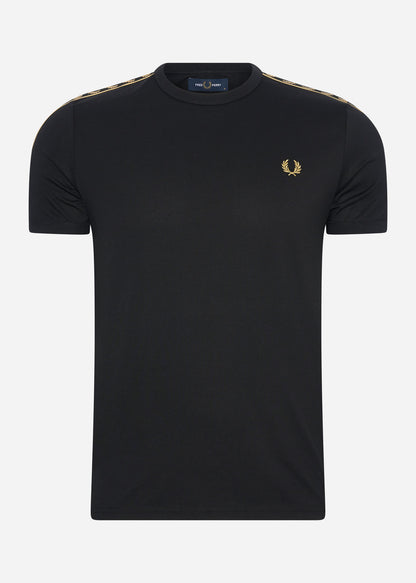 Fred Perry T-shirts  Gold taped ringer t-shirt - black 