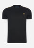 Fred Perry T-shirts  Gold taped ringer t-shirt - black 