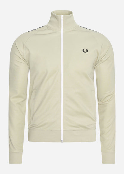 Fred Perry Vesten  Taped track jacket - light oyster 