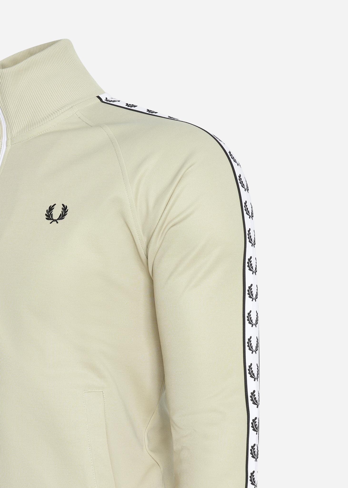 Fred Perry Vesten  Taped track jacket - light oyster 