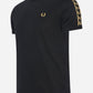 fred perry gold taped t-shirt black