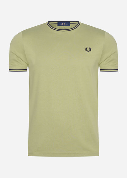 Fred Perry T-shirts  Twin tipped t-shirt - sage green 