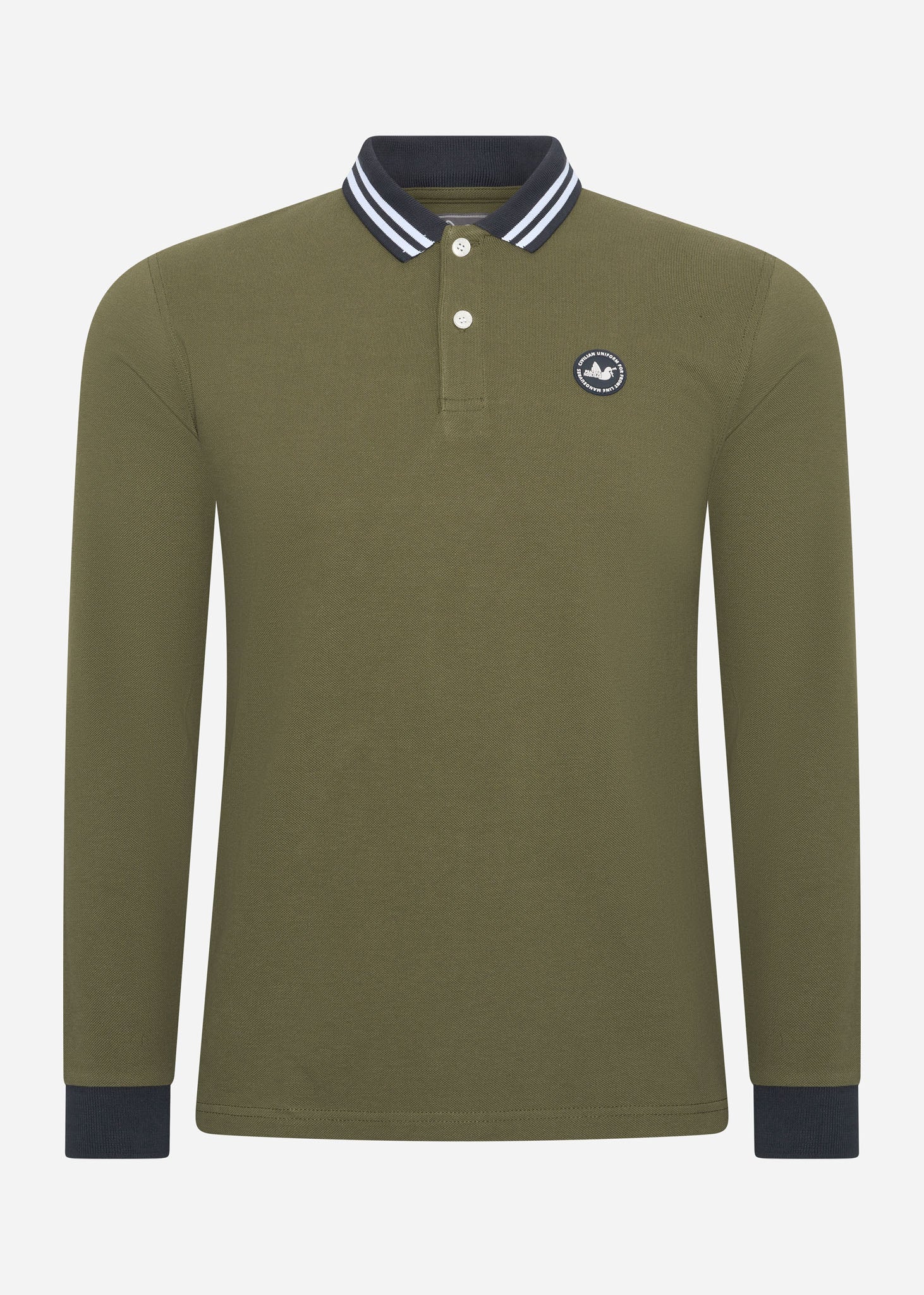 Peaceful Hooligan Longsleeve Polo's  Phantom ls polo - khaki 