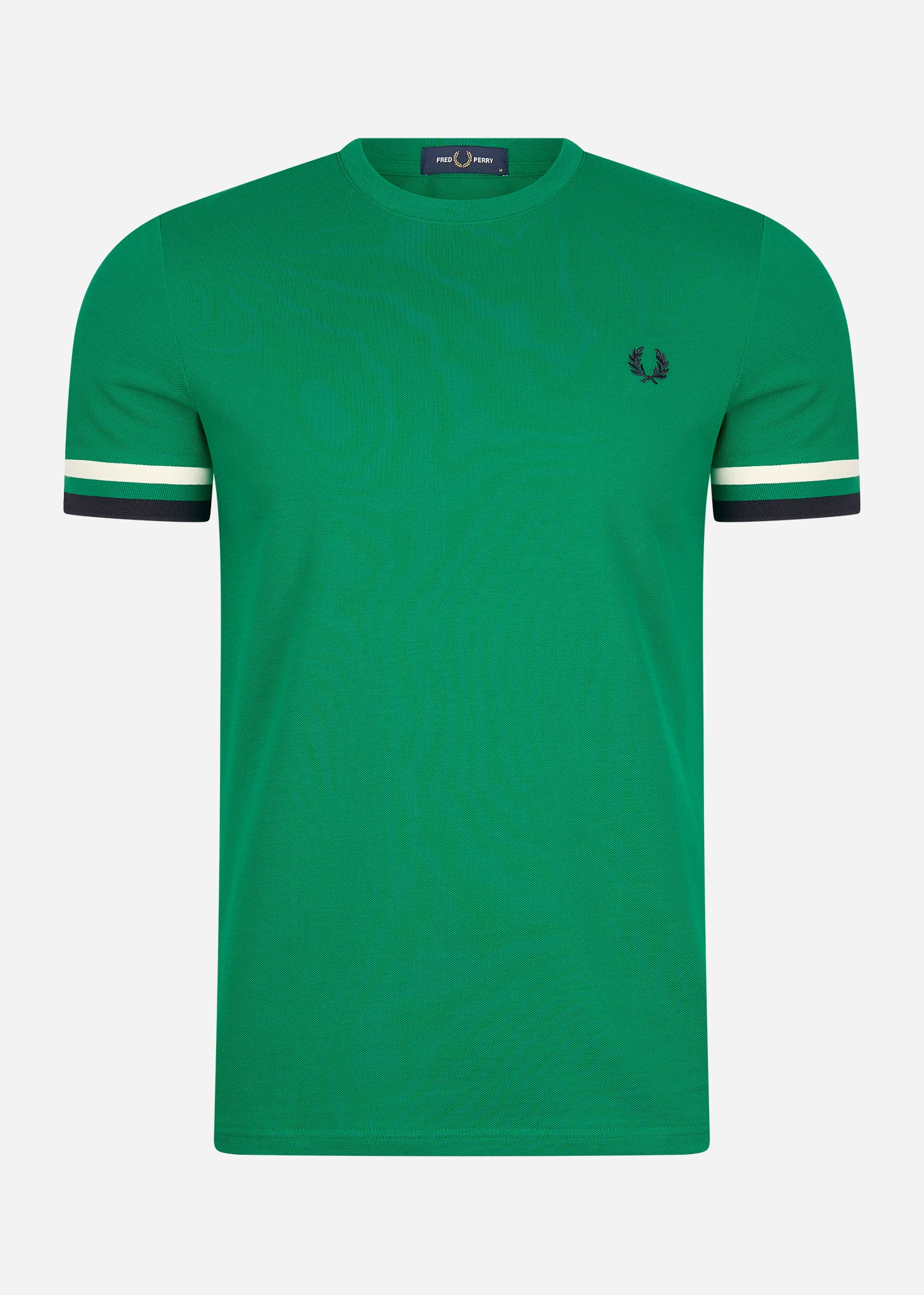 Fred Perry T-shirts  Bold tipped pique t-shirt - fp green 