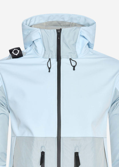 MA.Strum Jassen  Softshell hooded jacket - illusion blue 