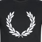 Flock laurel wreath t-shirt - black