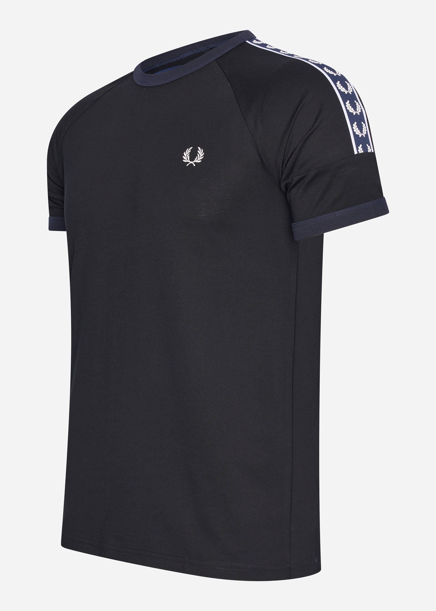 Fred Perry T-shirts  Panelled taped t-shirt - black 