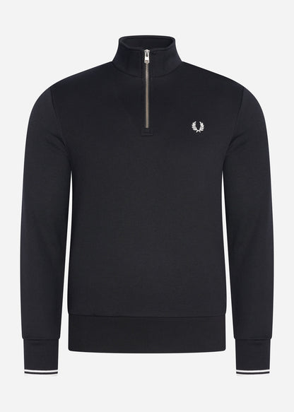 Fred Perry Truien  Half zip sweatshirt - black 