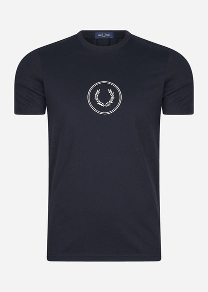 Fred Perry T-shirts  Circle branding t-shirt - navy 