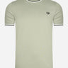 Fred Perry T-shirts  Twin tipped t-shirt - seagrass 