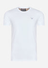 Barbour T-shirts  Tartan sports tee - white 