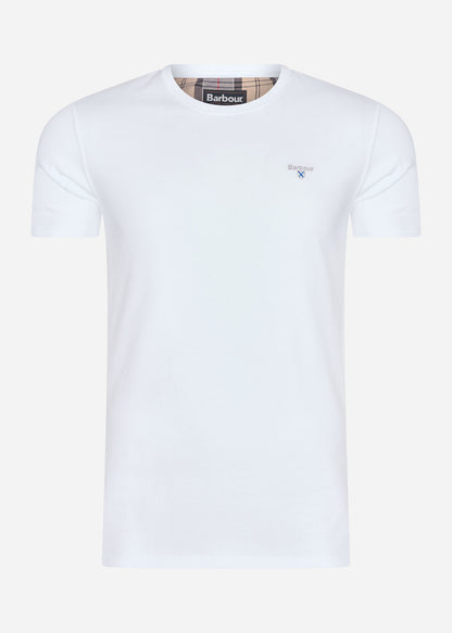 Barbour T-shirts  Tartan sports tee - white 