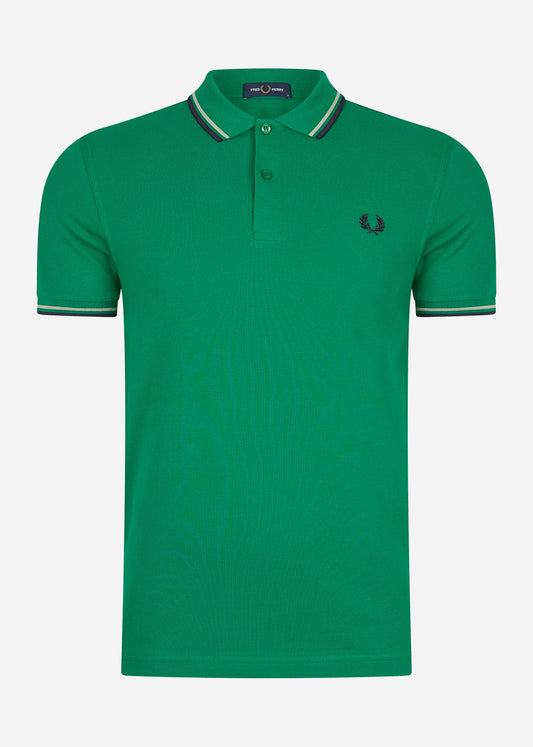 Fred Perry Polo's  Twin tipped fred perry shirt - fp green 