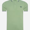 Fred Perry Polo's  Twin tipped fred perry shirt - pistachio 