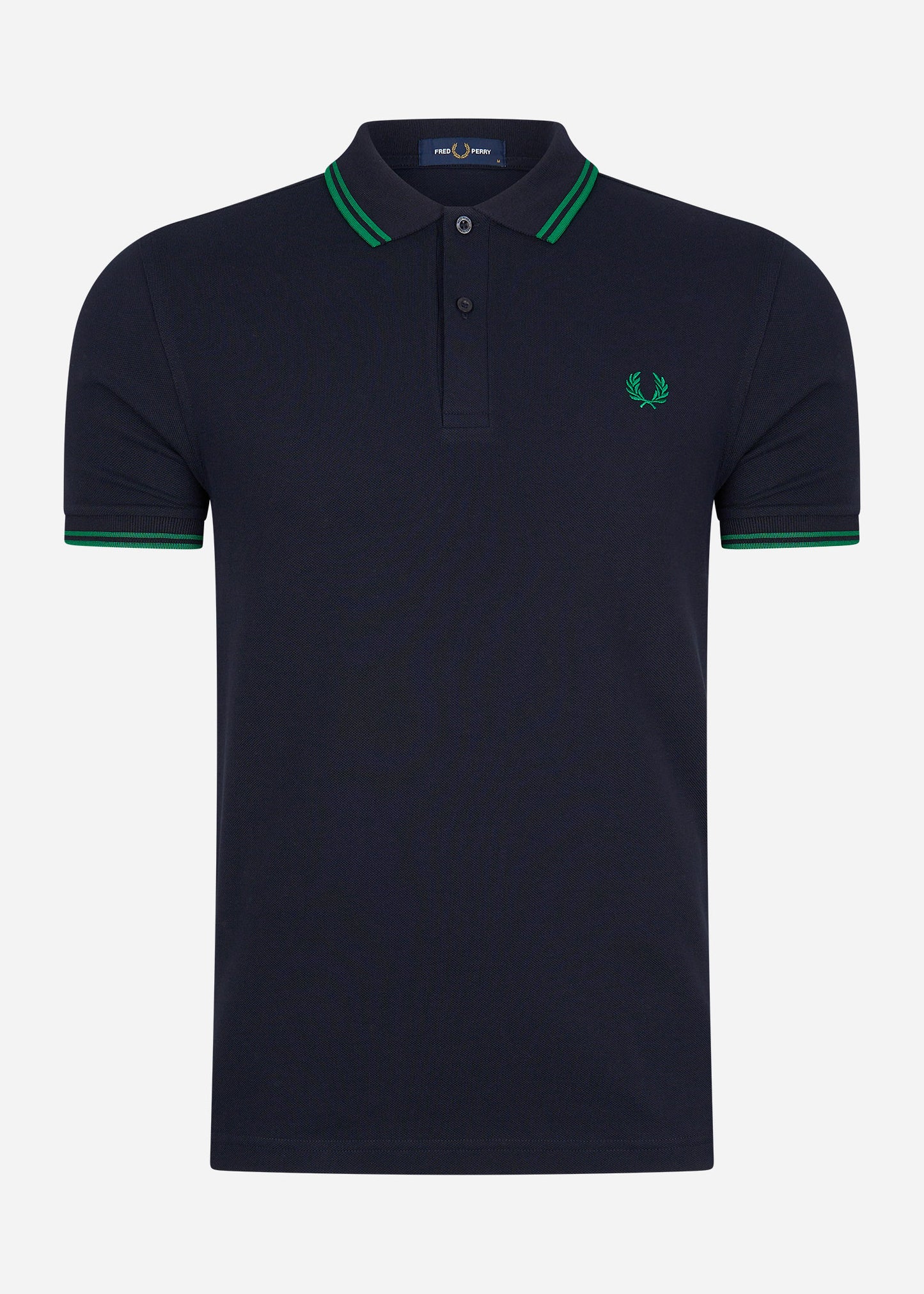 Fred Perry Polo's  Twin tipped fred perry shirt - navy fp green 