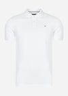 Hackett London Polo's  Cotton pique polo shirt - optic white 