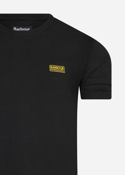 Barbour International T-shirts  Essential small logo tee - black 