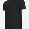 Fred Perry T-shirts  Tonal tape ringer t-shirt - black 