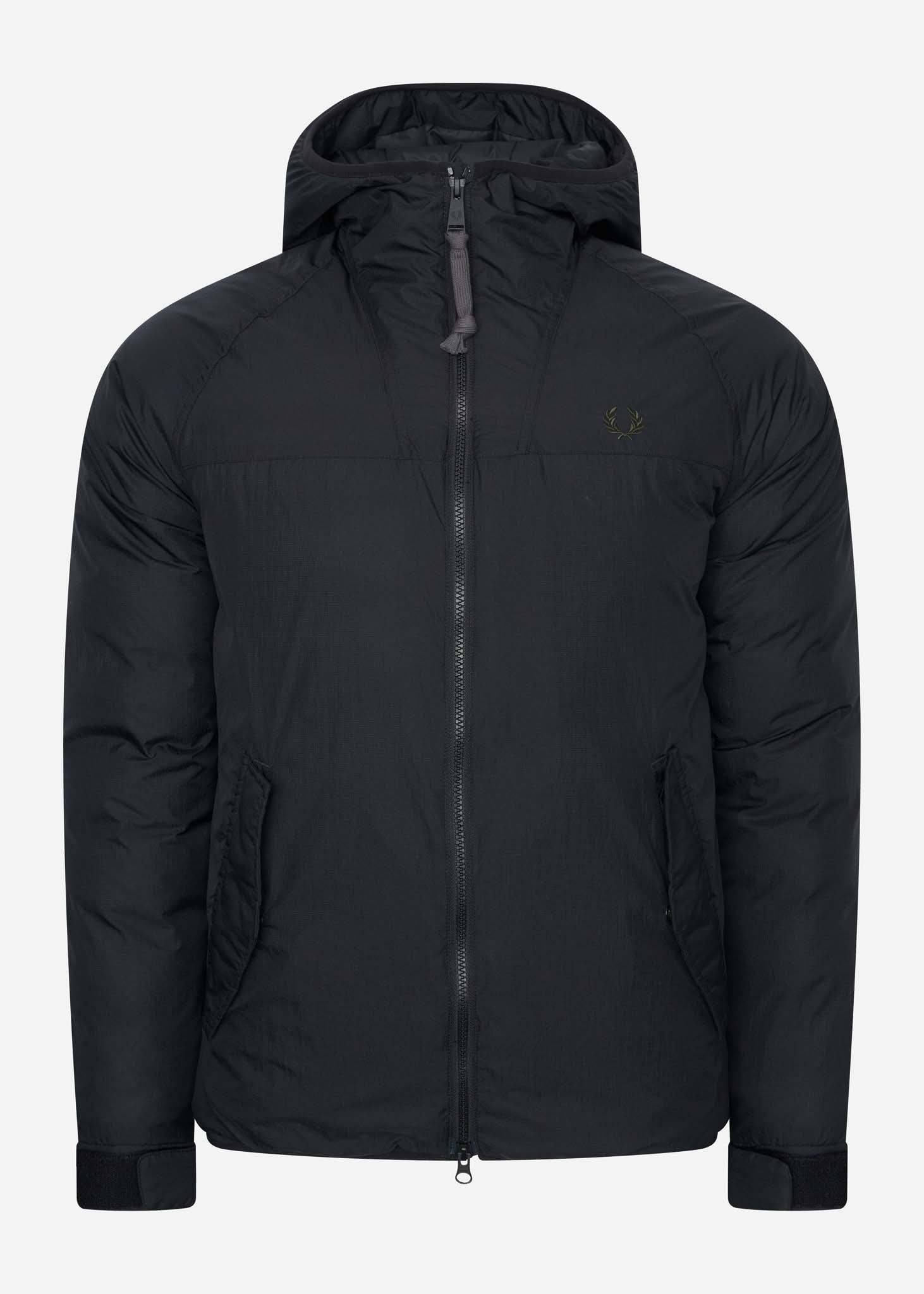 Fred Perry Jassen  Insulated hooded jacket - black 