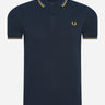 Fred Perry Polo's  Twin tipped fred perry shirt - navy ash blue gold 