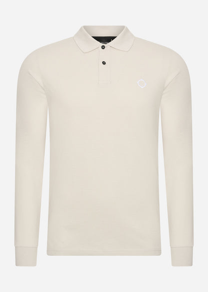 MA.Strum Longsleeve polo's  LS pique polo - aluminium 