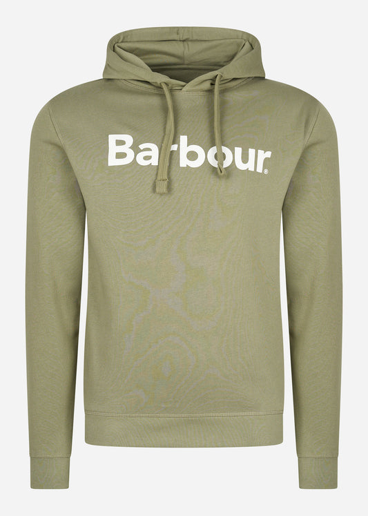 Barbour Hoodies  Logo popover hoodie - bleached olive 