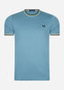 Fred Perry T-shirts  Twin tipped t-shirt - ash blue 