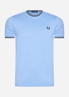 Fred Perry T-shirts  Twin tipped t-shirt - sky 