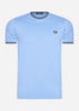 Fred Perry T-shirts  Twin tipped t-shirt - sky 