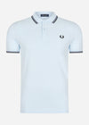 Fred Perry Polo's  Twin tipped fred perry shirt - light ice 