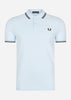 Fred Perry Polo's  Twin tipped fred perry shirt - light ice 