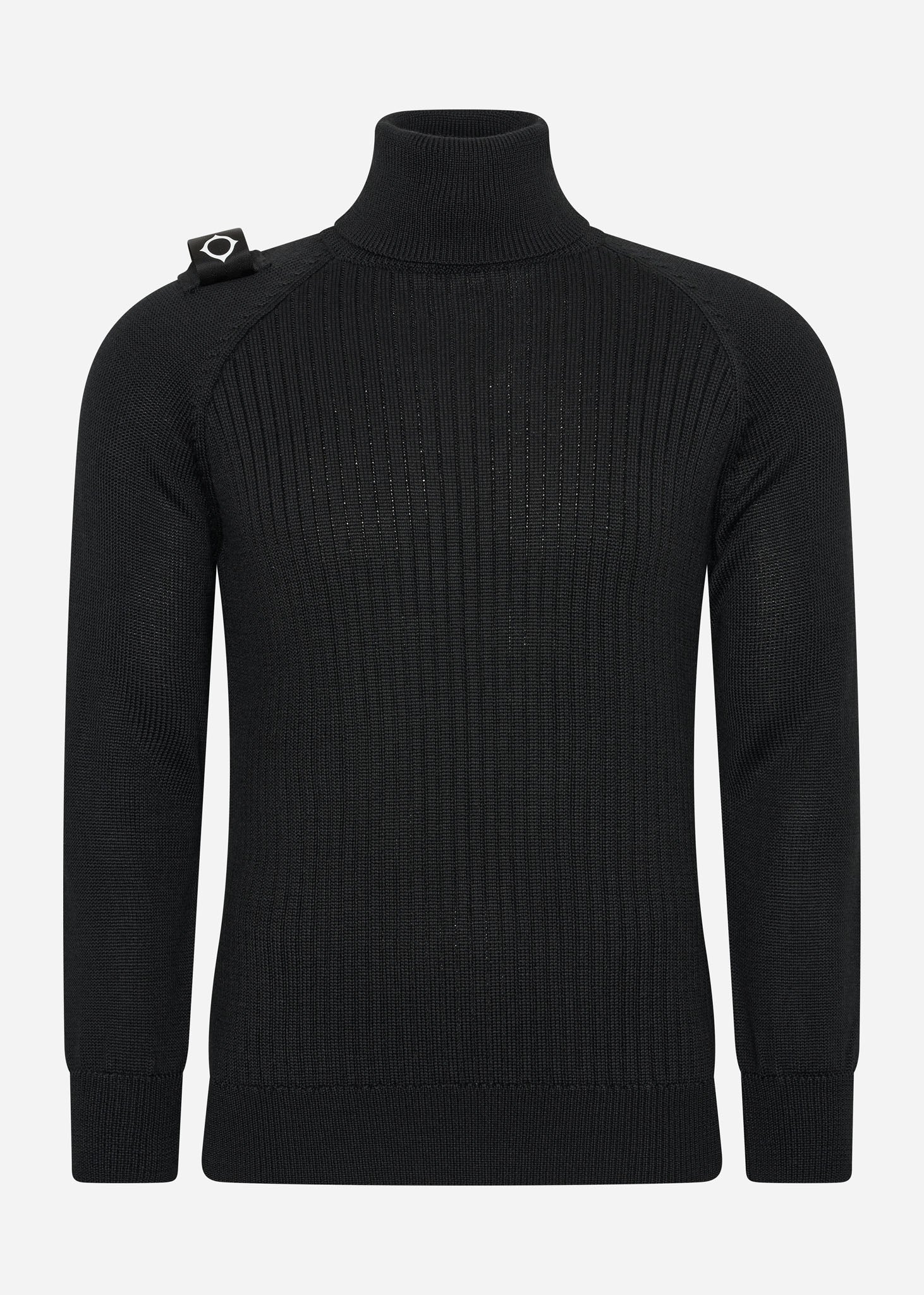 MA.Strum Truien  Roll neck knit - jet black 