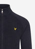 Lyle & Scott Vesten  Knitted zip through - dark navy marl 