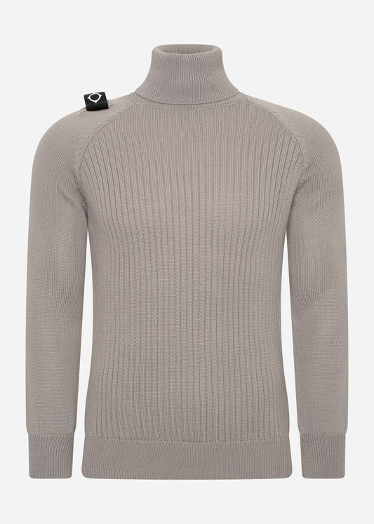 MA.Strum Truien  Roll neck knit - dark slate 