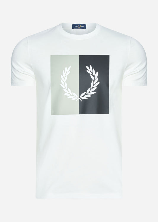 Laurel wreath graphic t-shirt - snow white - Fred Perry