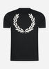 Fred Perry T-shirts  Back graphic t-shirt - black 