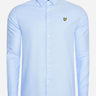 Lyle & Scott Overhemden  Cotton linen shirt - light blue 