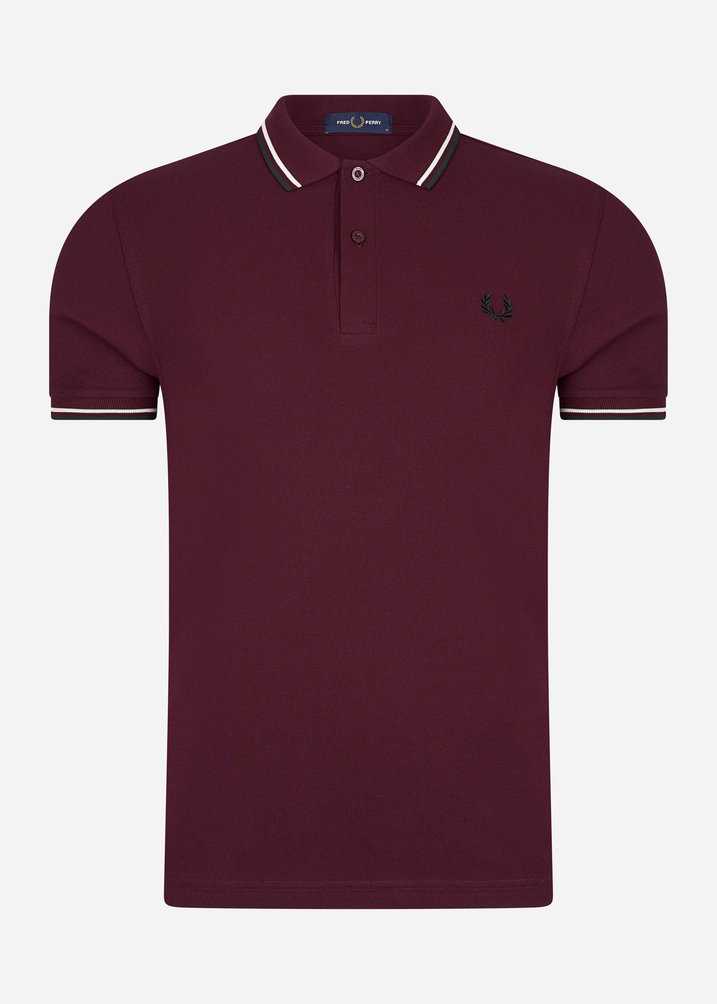 Fred Perry Polo's  Twin tipped fred perry shirt - oxblood ecru black 