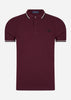 Fred Perry Polo's  Twin tipped fred perry shirt - oxblood ecru black 