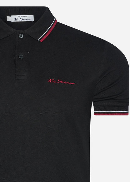 Ben Sherman Polo's  Signature polo - black 